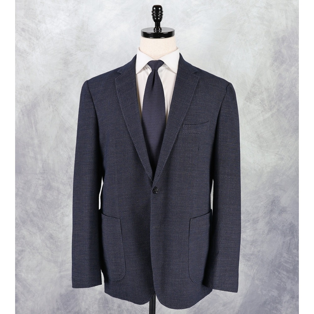 Rodd & Gunn Blazer XL (Fits 44R) Wool Cotton Blend Navy Midnight Sport Coat